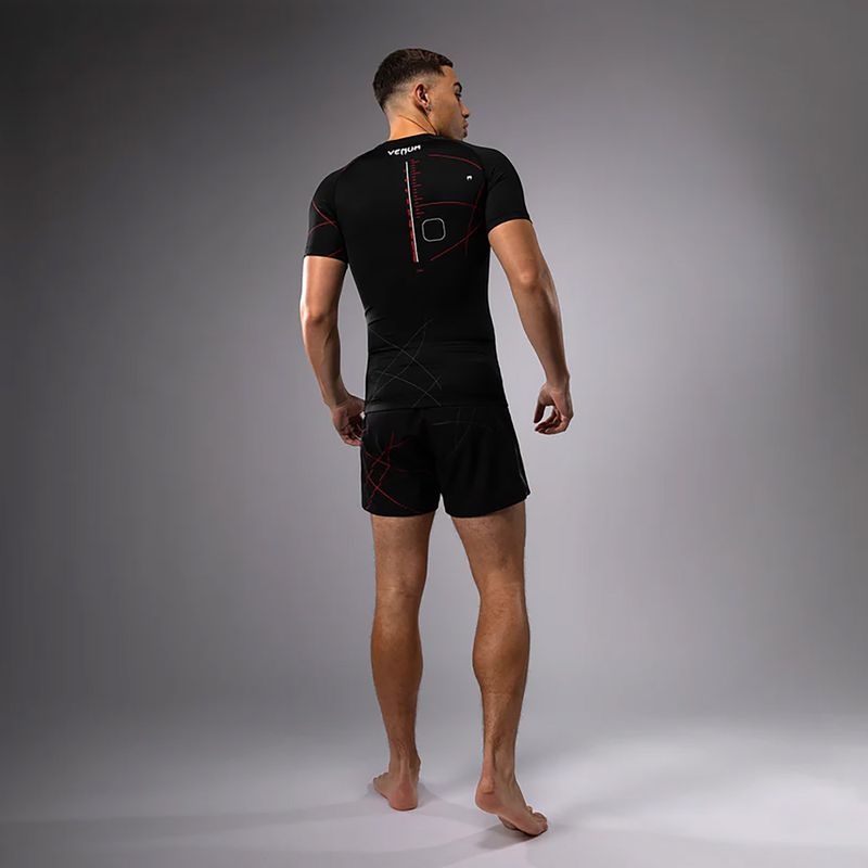 Pánske tréningové tričko Venum Tactical XT Rashguards black/fire red 6