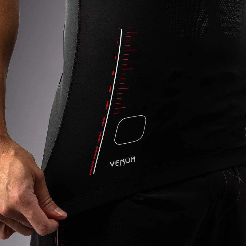 Pánske tréningové tričko Venum Tactical XT Rashguards black/fire red 10