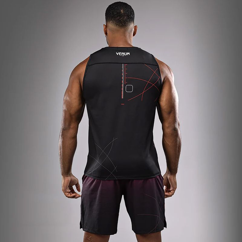 Tréningové tričko Venum Tactical XT Tank black/fire red 3