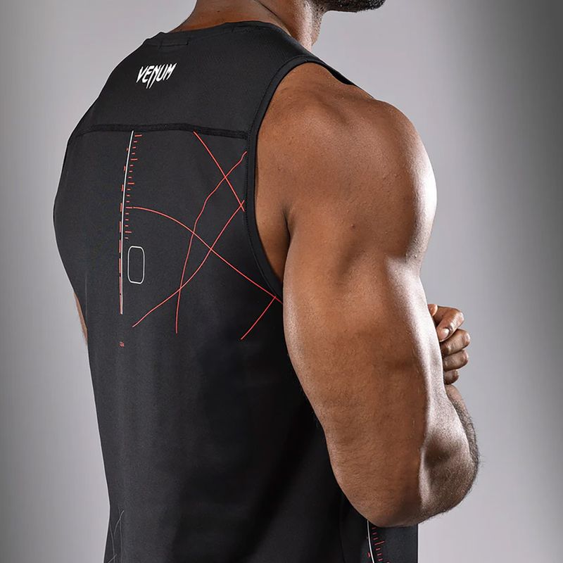 Tréningové tričko Venum Tactical XT Tank black/fire red 7