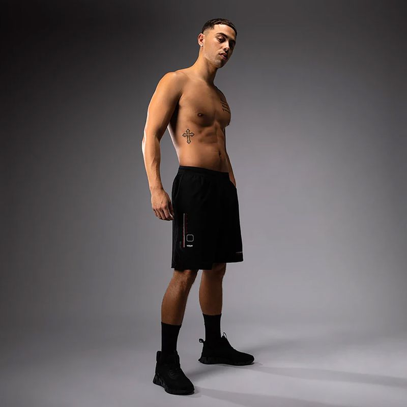 Pánske tréningové šortky Venum Tactical XT black/fire red 5