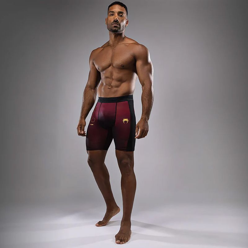 Pánske tréningové šortky Venum Tactical XT Vale Tudo black/burgundy/gold 2