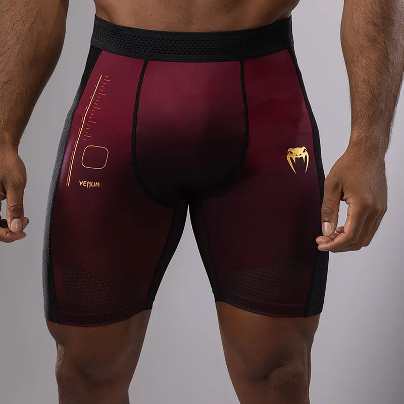 Pánske tréningové šortky Venum Tactical XT Vale Tudo black/burgundy/gold 6