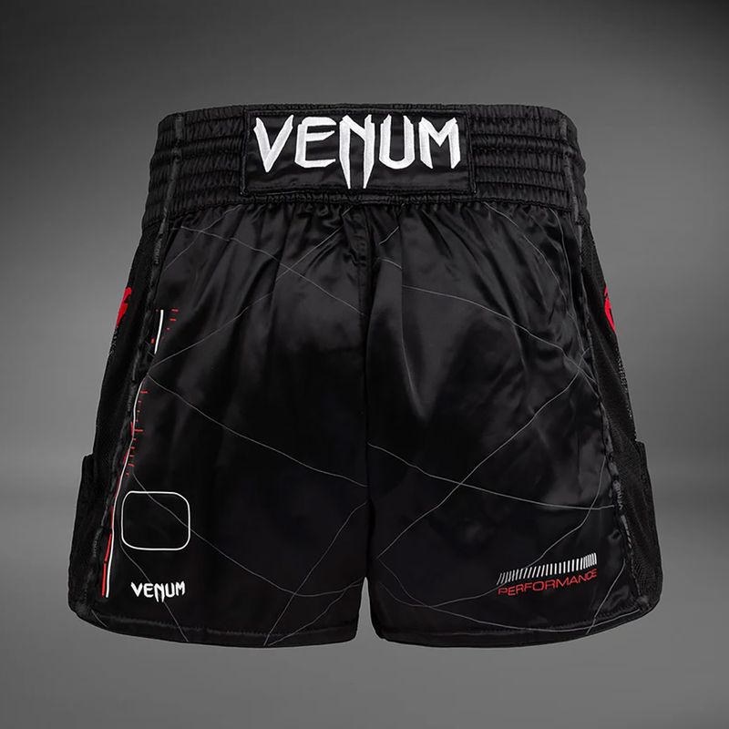 Pánske tréningové šortky Venum Tactical XT Muay Thai black/fire red 2