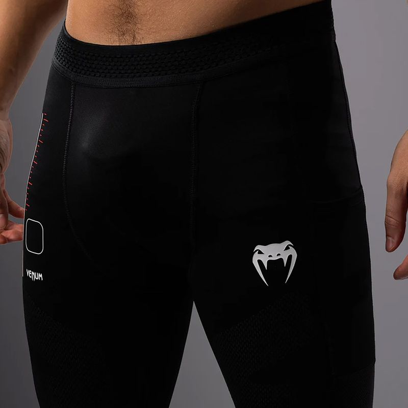 Pánske tréningové legíny Venum Tactical XT Spats black/fire red 6