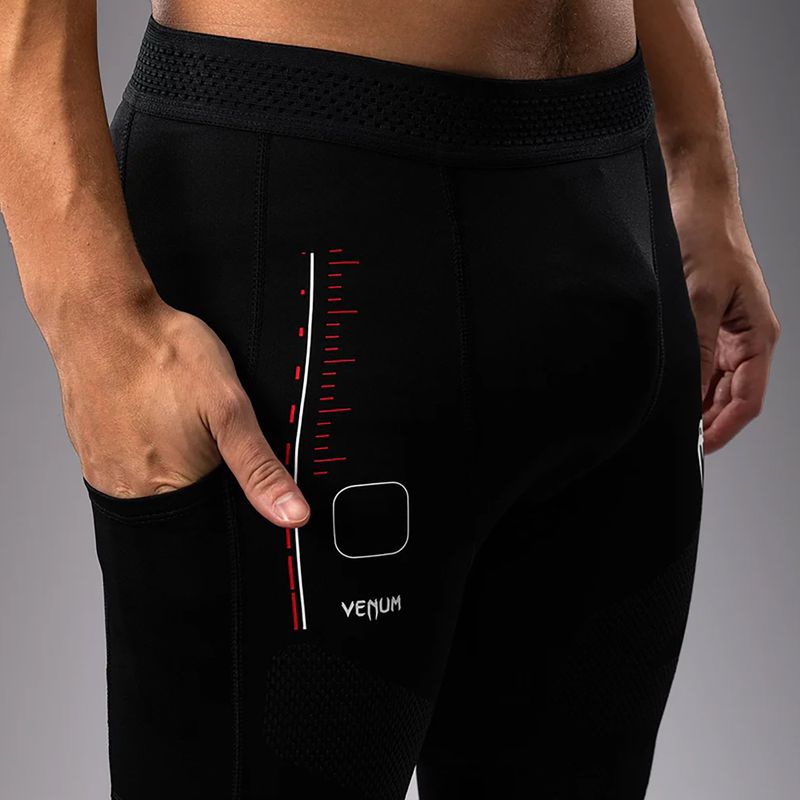 Pánske tréningové legíny Venum Tactical XT Spats black/fire red 7