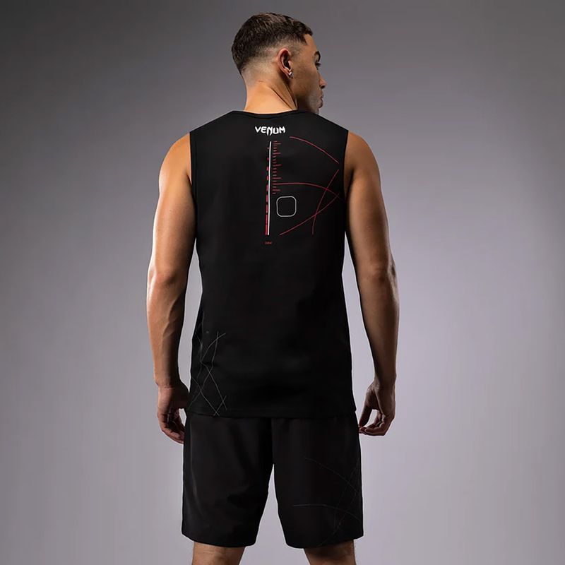 Tréningové tričko Venum Tactical XT Tank top black/fire red 4