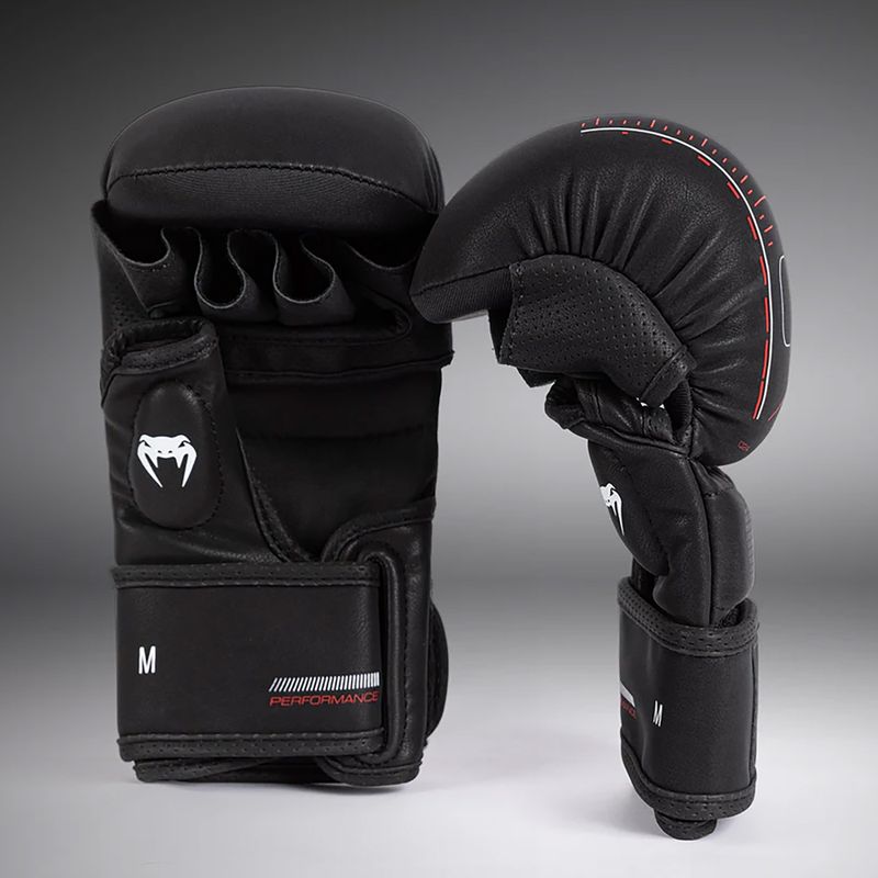 Sparingové rukavice Venum Tactical XT black/fire red 2