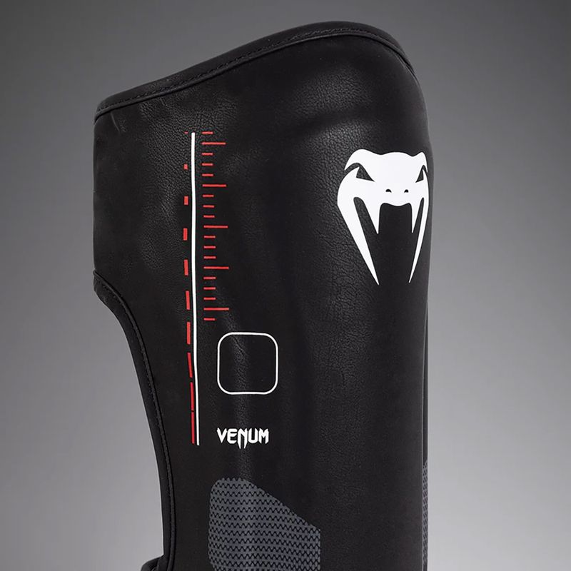 Dámske chrániče holennej kosti a chodidla Venum Tactical XT Shinguards black/fire red 3