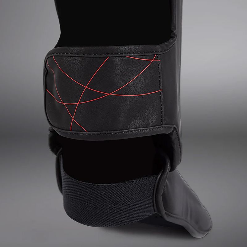 Dámske chrániče holennej kosti a chodidla Venum Tactical XT Shinguards black/fire red 7