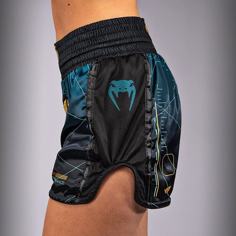 Pánske tréningové šortky Venum Tactical XT Muay Thai black/forest green 7