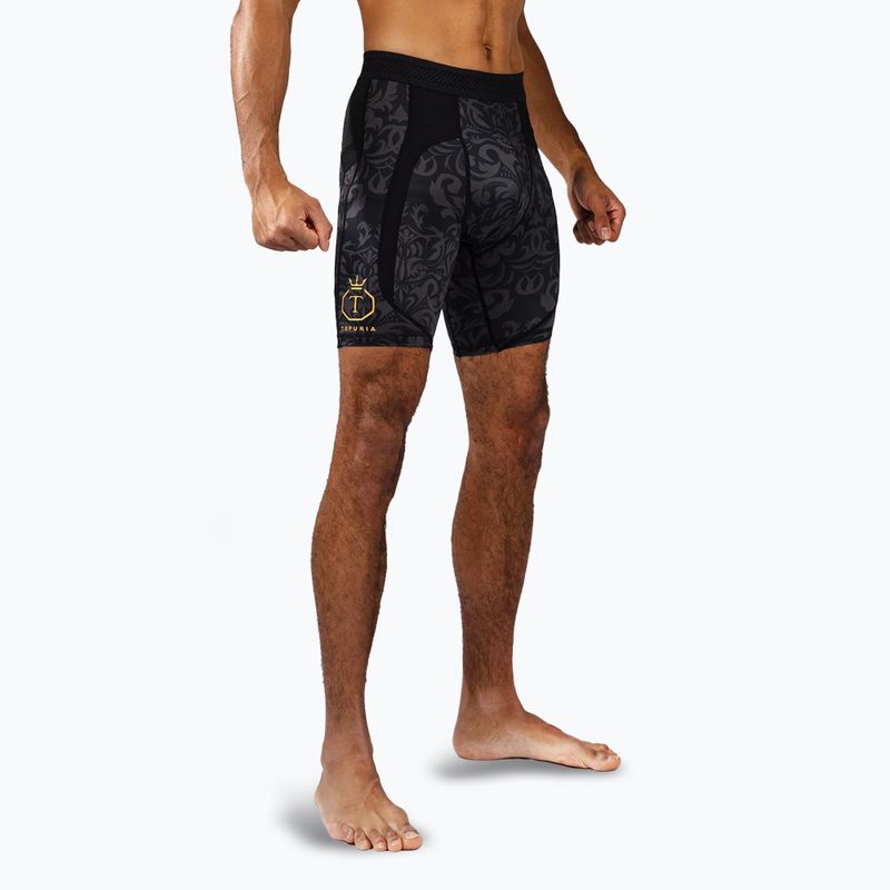 Pánske šortky Venum Ilia Topuria Unmatched Vale Tudo black/gold 5