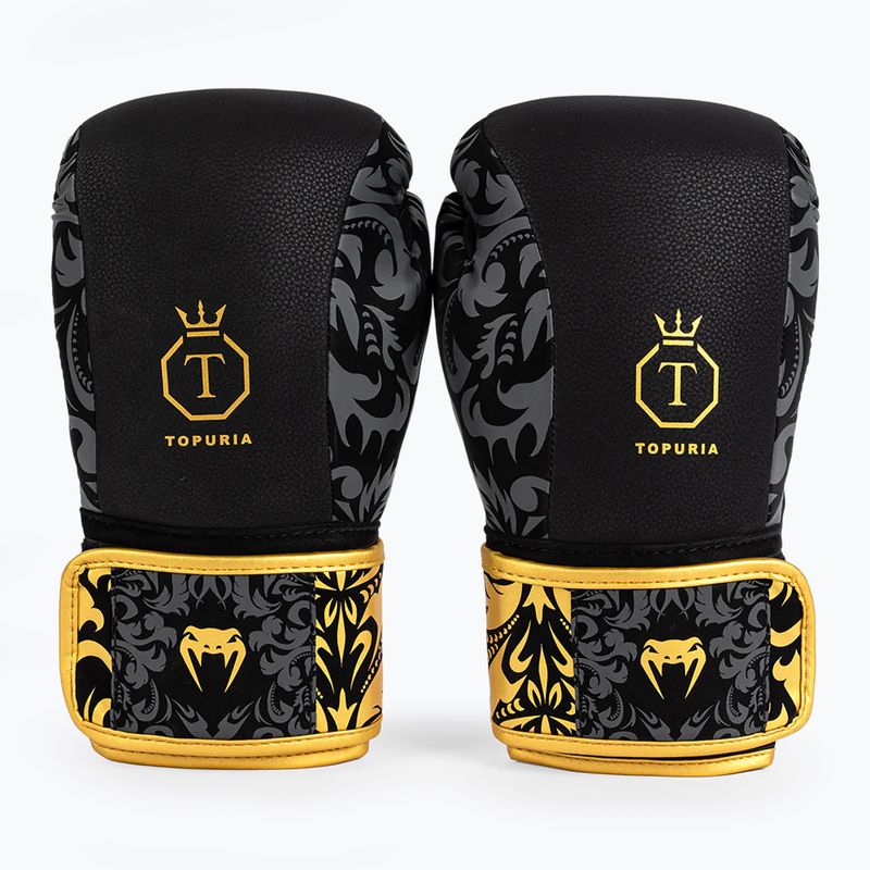 Boxerské rukavice Venum x Ilia Topuria Unmatched black/gold
