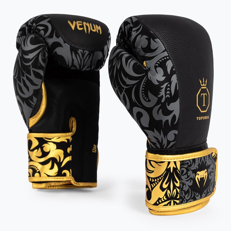 Boxerské rukavice Venum x Ilia Topuria Unmatched black/gold 3