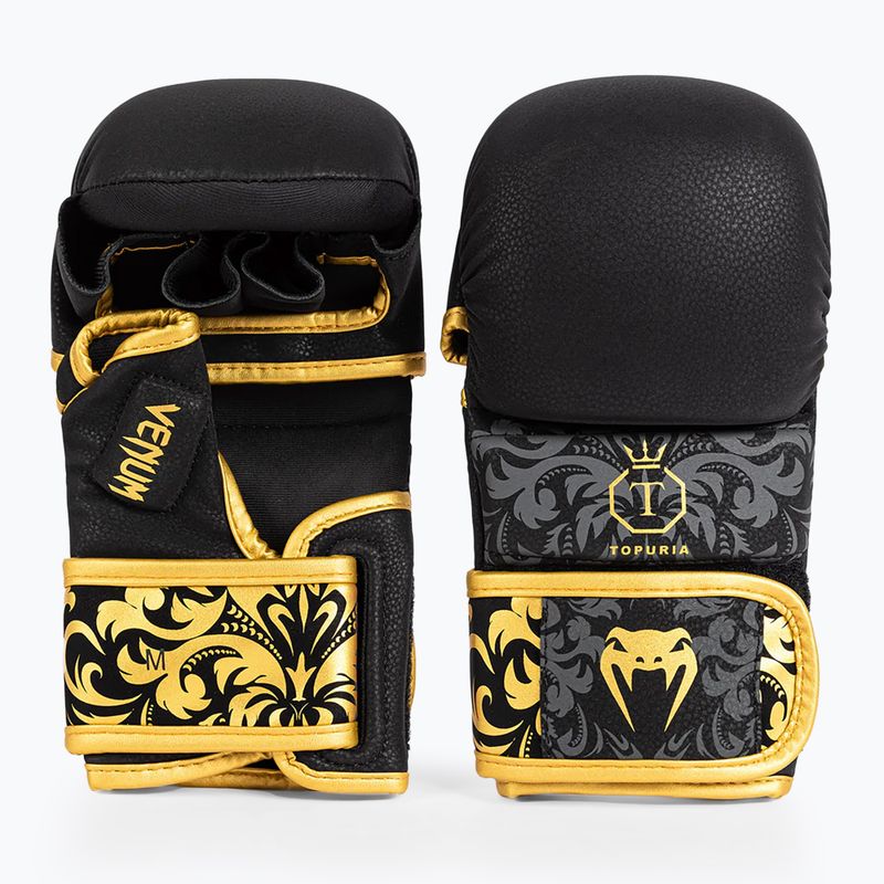 Sparingové rukavice Venum Ilia Topuria Unmatched MMA Sparring black/gold 2