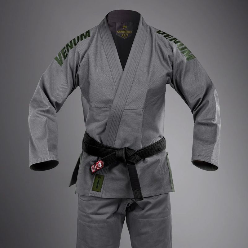 GI to Brazilian jiu-jitsu Venum Contender Evo 2.0 storm grey 3