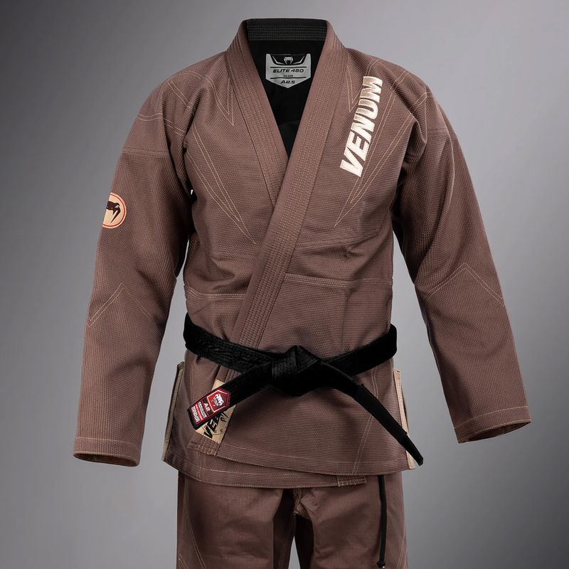 Kimono na brazilské jiu-jitsu Venum Elite 5.0 chocolate brown 4