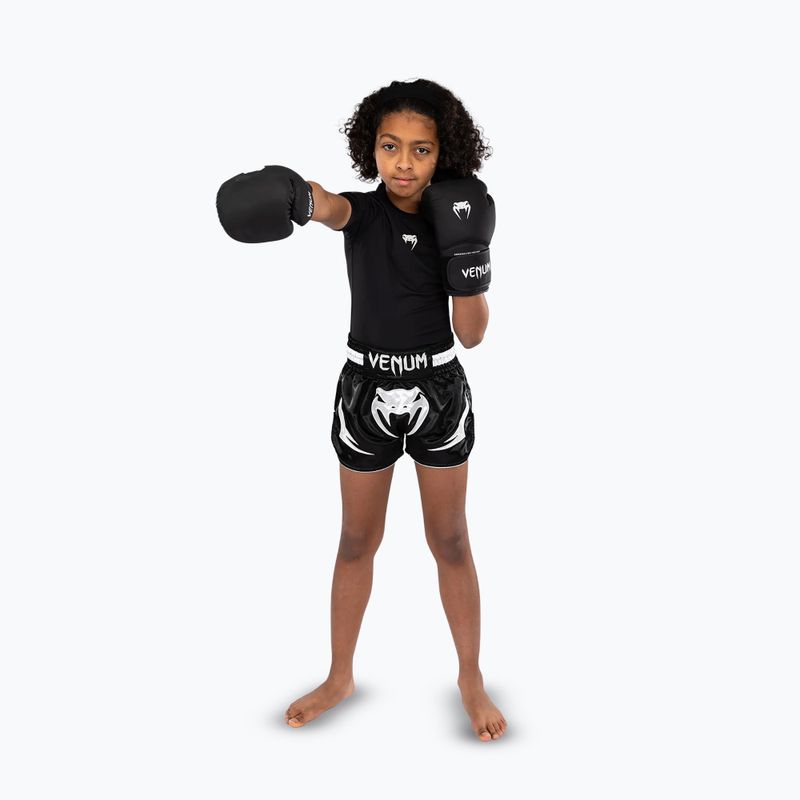 Venum Inferno Muay Thai Jr detské tréningové šortky čierne 2