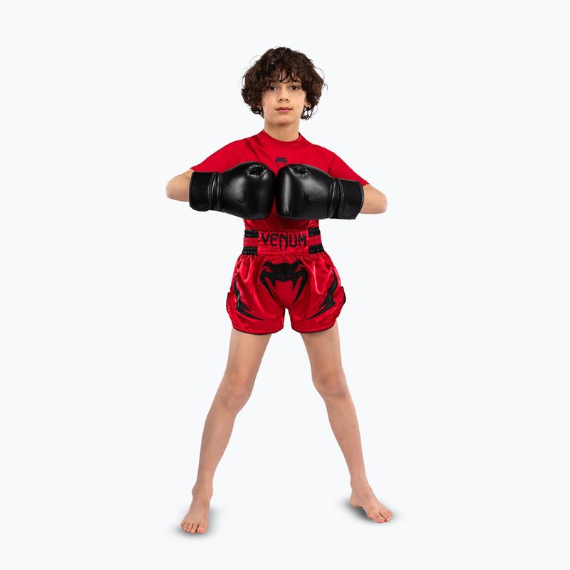 Venum Inferno Muay Thai Jr detské tréningové šortky červené 2