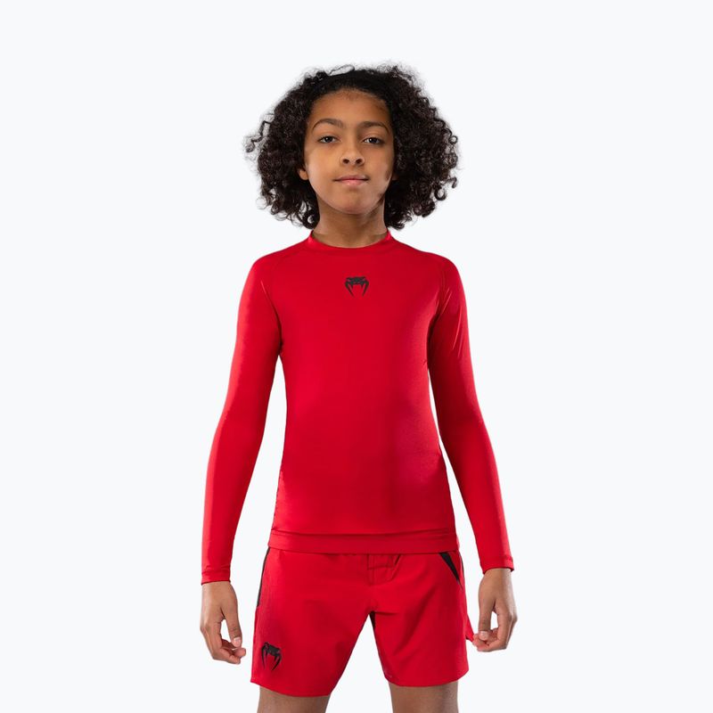 Detské tričko longsleeve  Venum Contender Rashguards Jr cherry red 2