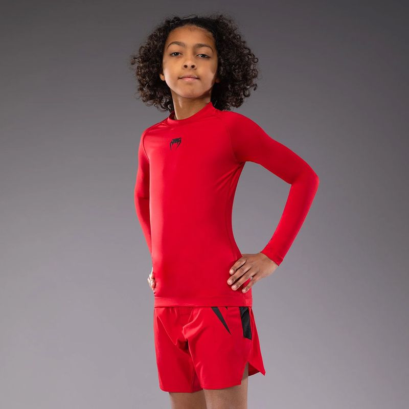 Detské tričko longsleeve  Venum Contender Rashguards Jr cherry red 4