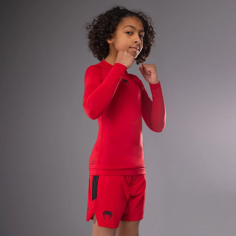 Detské tričko longsleeve  Venum Contender Rashguards Jr cherry red 5