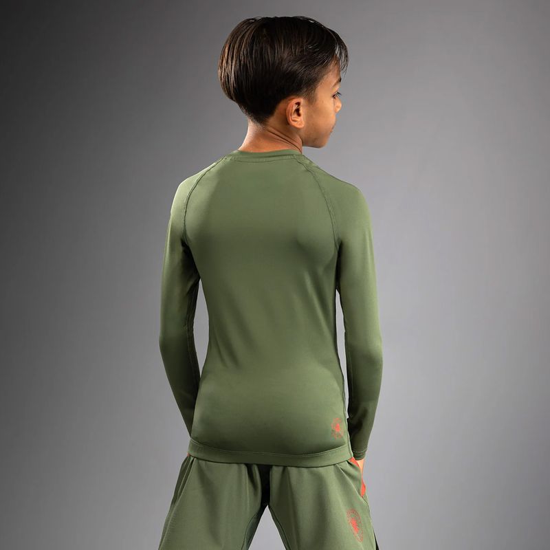 Detské tréningové tričko longsleeve Venum Contender Rashguards Jr khaki 3
