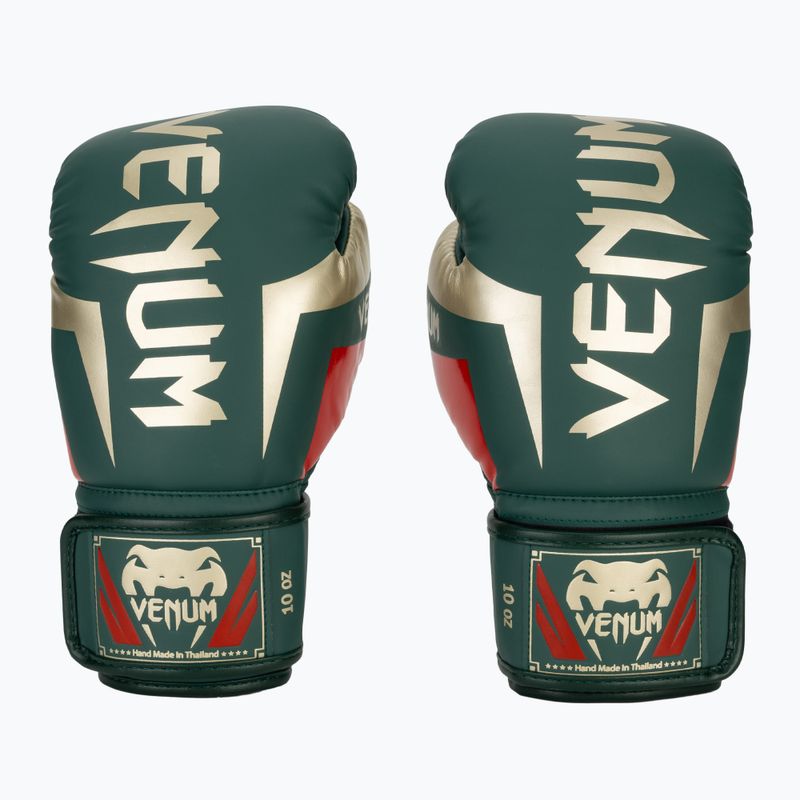 Zelené boxerské rukavice Venum Elite 2
