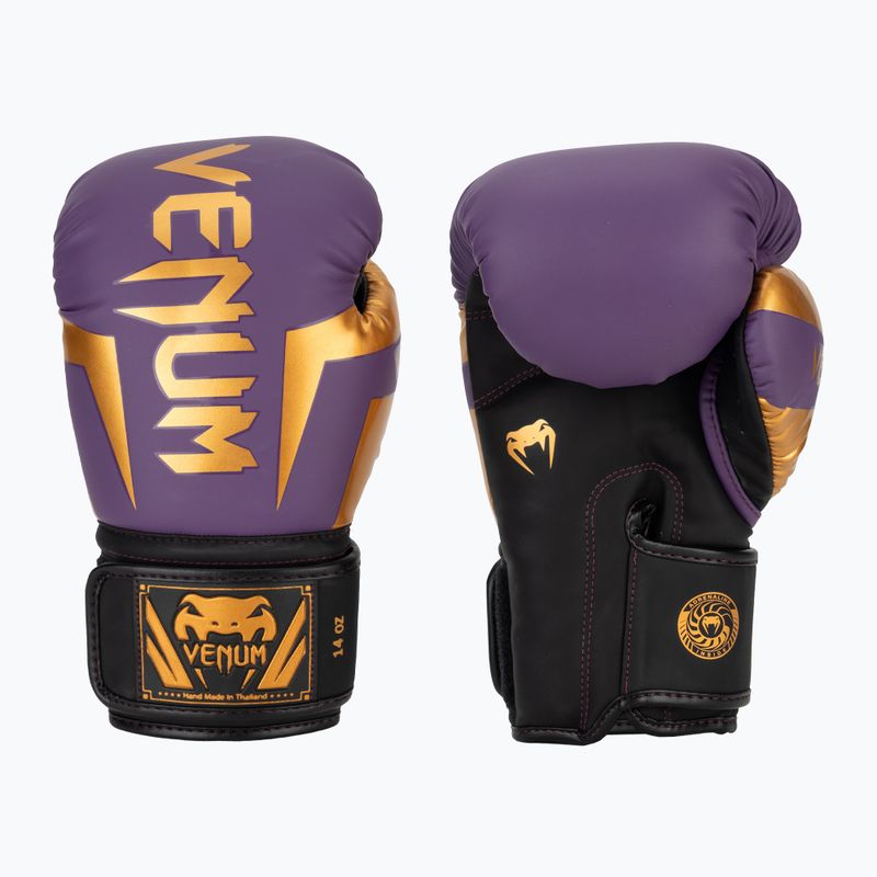 Tmavo fialové boxerské rukavice Venum Elite