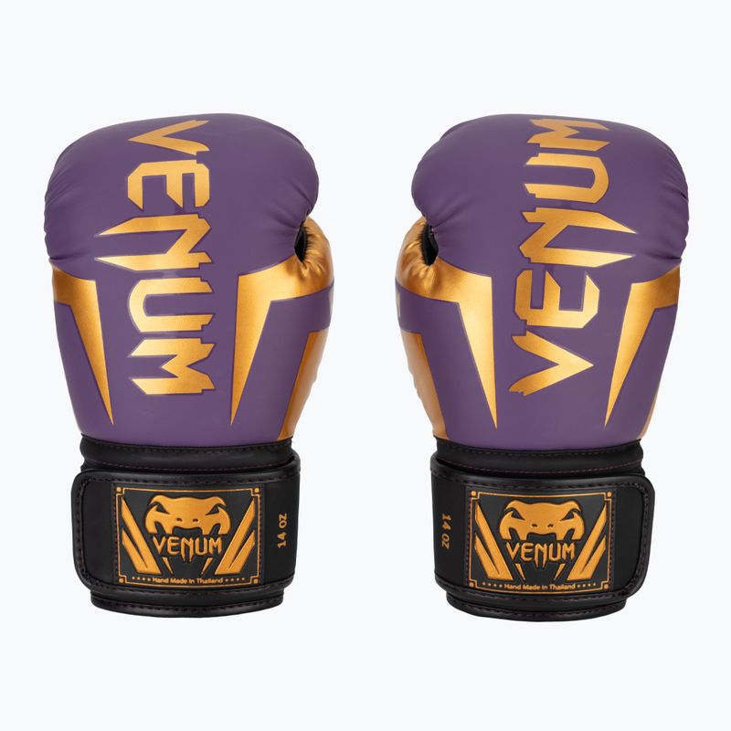 Tmavo fialové boxerské rukavice Venum Elite 2