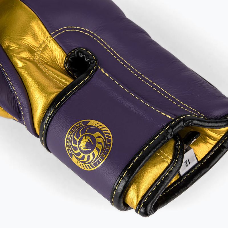 Venum Giant 3.0 tmavo fialové/zlaté boxerské rukavice 5