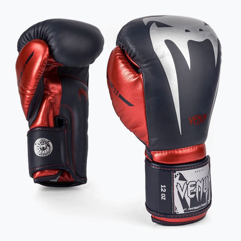 Venum Giant 3.0 boxerské rukavice námornícka modrá/červená 2