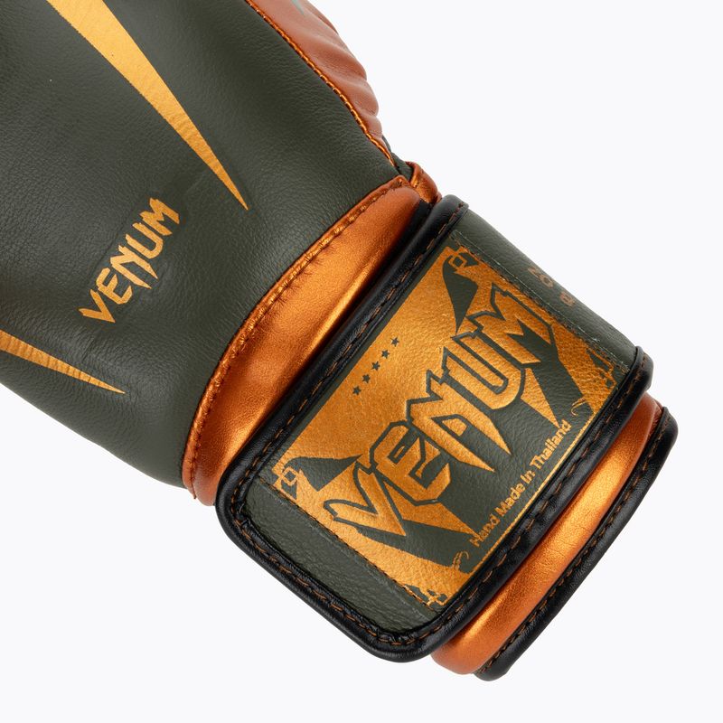Venum Giant 3.0 khaki/bronzové boxerské rukavice 6