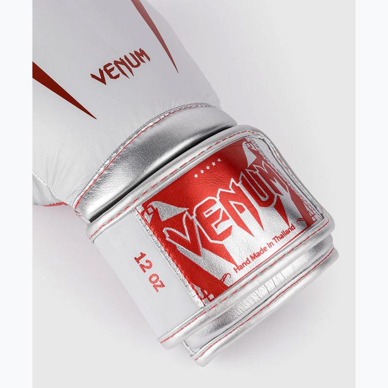 Venum Giant 3.0 červené/strieborné boxerské rukavice 3