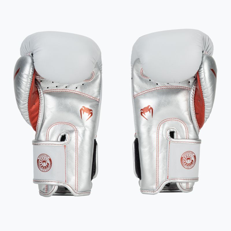 Venum Giant 3.0 červené/strieborné boxerské rukavice 3