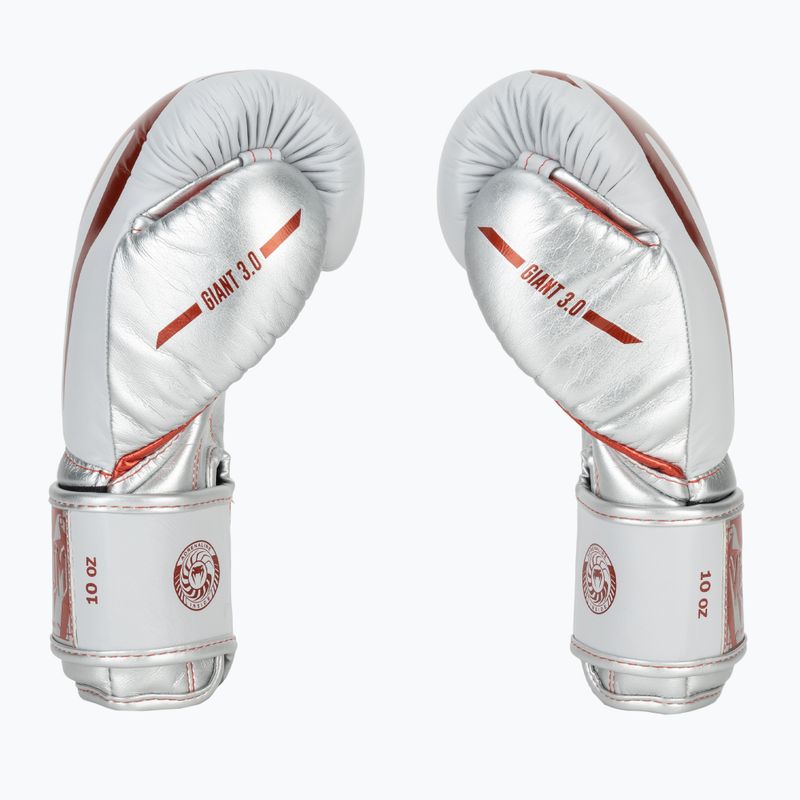 Venum Giant 3.0 červené/strieborné boxerské rukavice 4