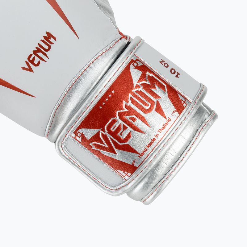 Venum Giant 3.0 červené/strieborné boxerské rukavice 6