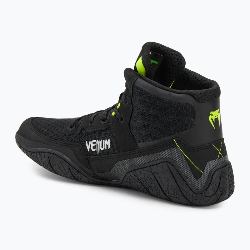 Boxerské topánky Venum Training Camp 4.0 Wrestling black/neo green 3