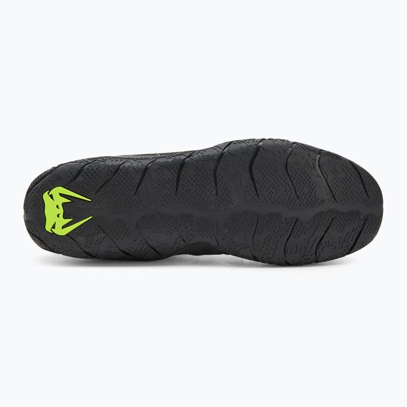 Boxerské topánky Venum Training Camp 4.0 Wrestling black/neo green 4
