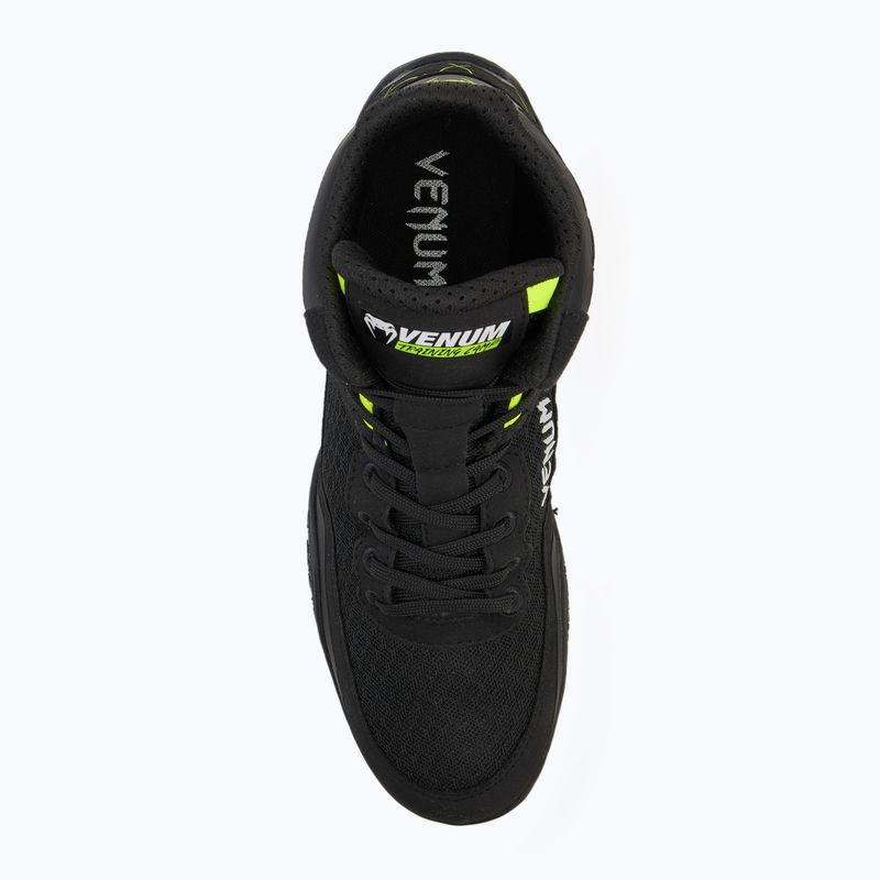 Boxerské topánky Venum Training Camp 4.0 Wrestling black/neo green 5