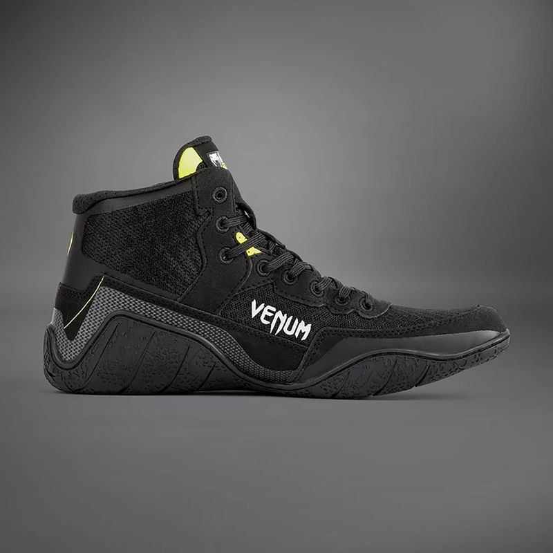 Boxerské topánky Venum Training Camp 4.0 Wrestling black/neo green 4
