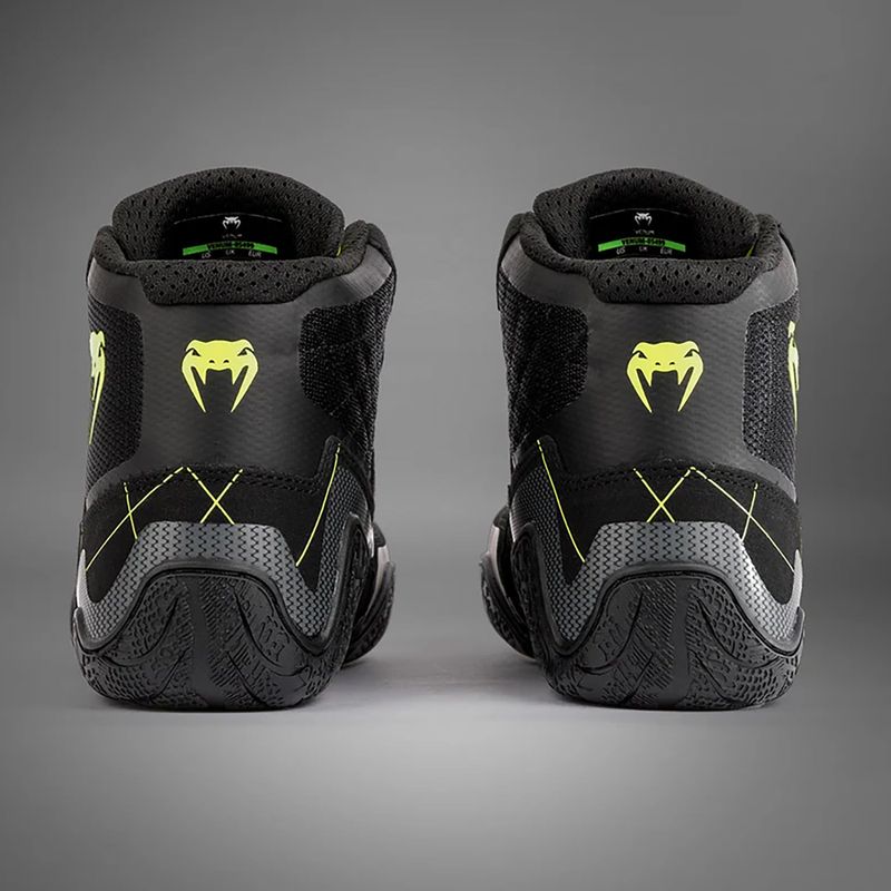 Boxerské topánky Venum Training Camp 4.0 Wrestling black/neo green 5