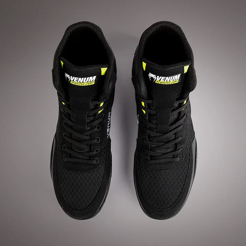 Boxerské topánky Venum Training Camp 4.0 Wrestling black/neo green 6