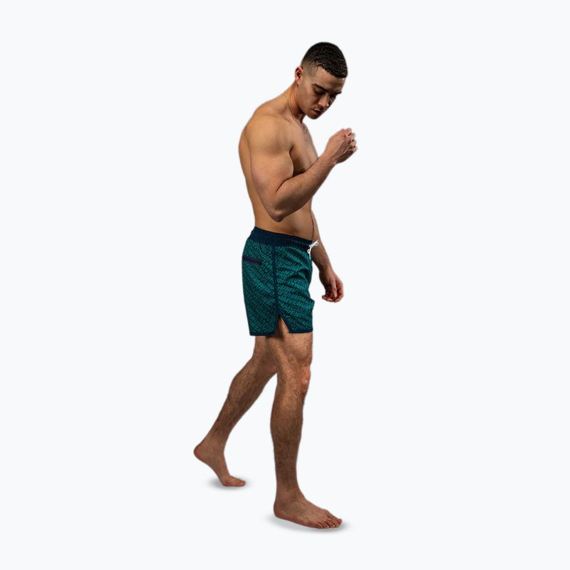 Pánske tréningové šortky Venum Echo Board deep ocean blue/emerald green 5