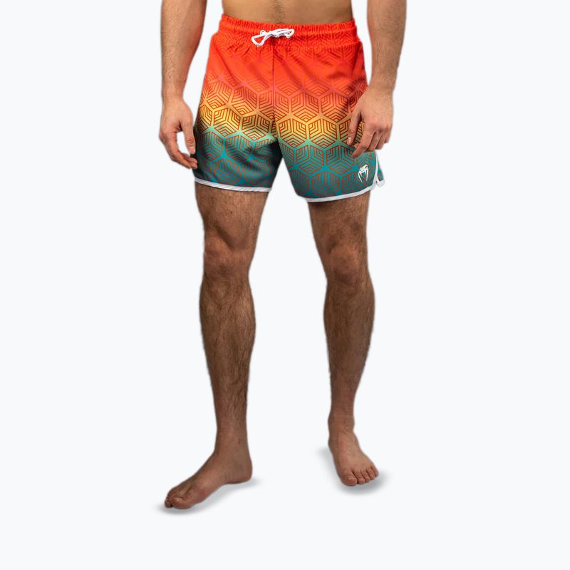 Pánske šortky Venum Octane Board sunset orange/sky blue