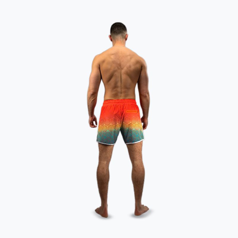 Pánske šortky Venum Octane Board sunset orange/sky blue 3