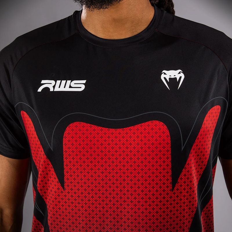 Pánske tričko Venum x RWS 2.0 Dry-Tech black/red 5
