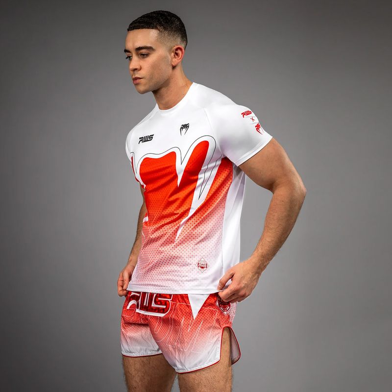 Pánske tričko Venum x RWS 2.0 Dry-Tech white/red 4