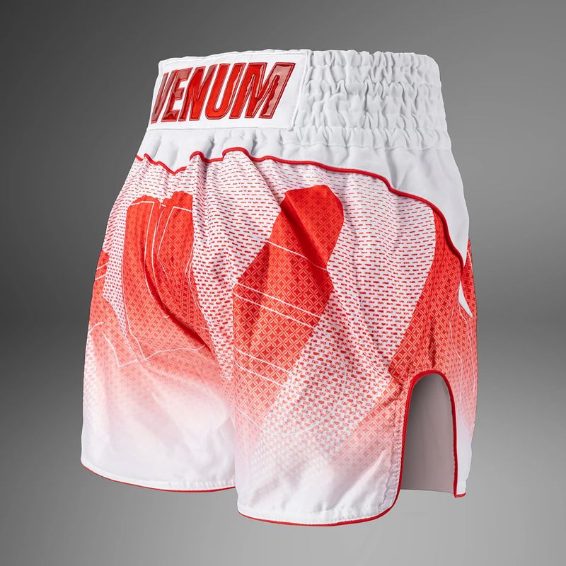 Pánske tréningové šortky Venum x RWS 2.0 Muay Thai white/red 4