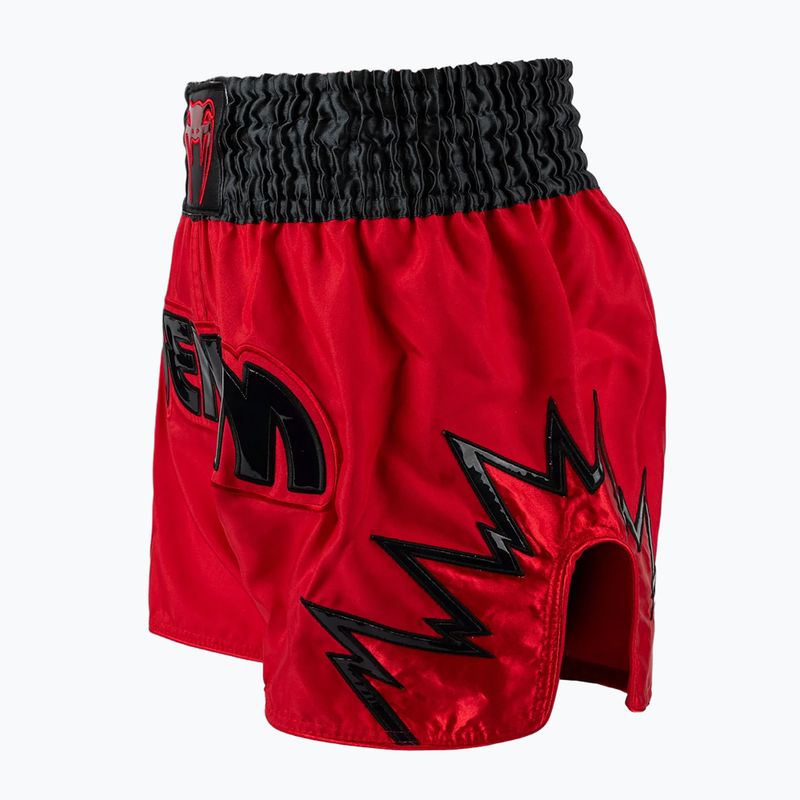 Pánske tréningové šortky Venum Inferno Muay Thai red/charcoal grey/black 3